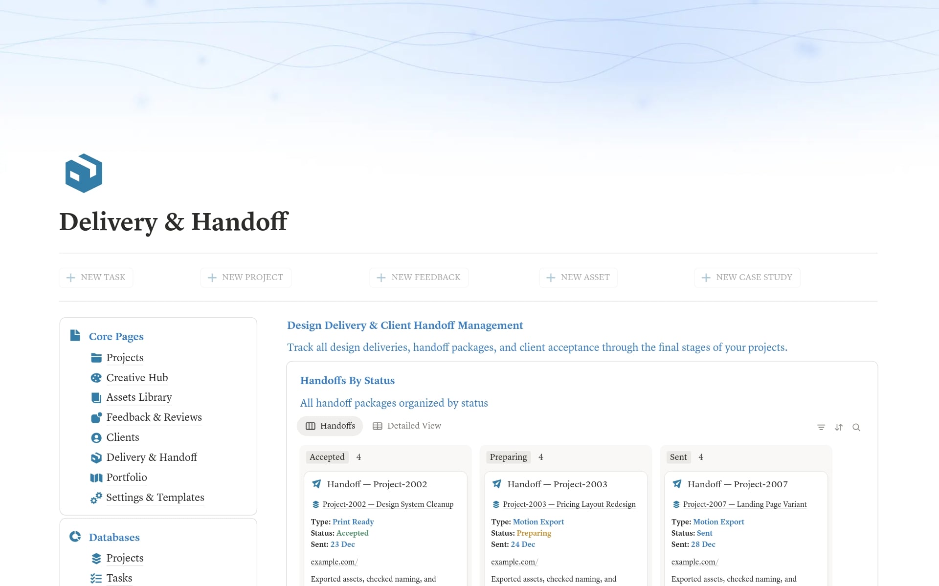Designer OS - Briefs, Moodboards & Project Hub - view 3
