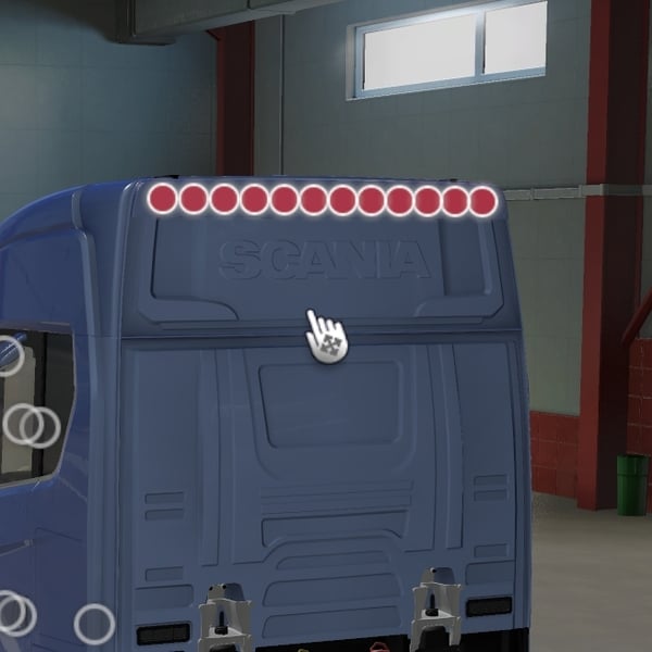 *[bar tuning part] Scania NG BIG back Cab bar by WC007 D3SIGN