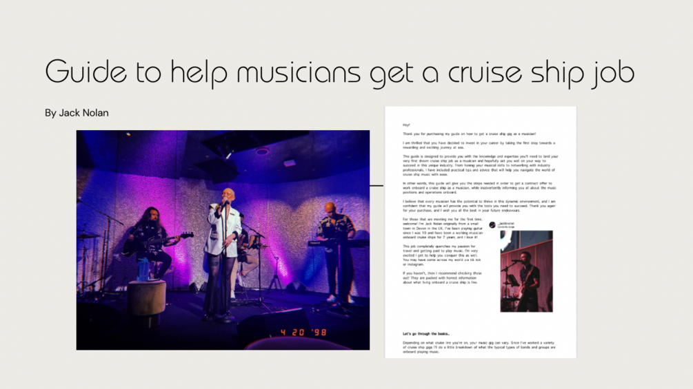 cruise ship band salary