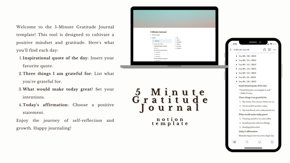 Notion 5-Minute Journal