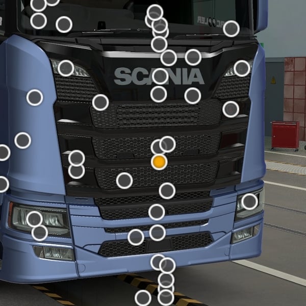 [f_intake part] Scania NG front grill intake (painted|glossy) by WC007 D3SIGN