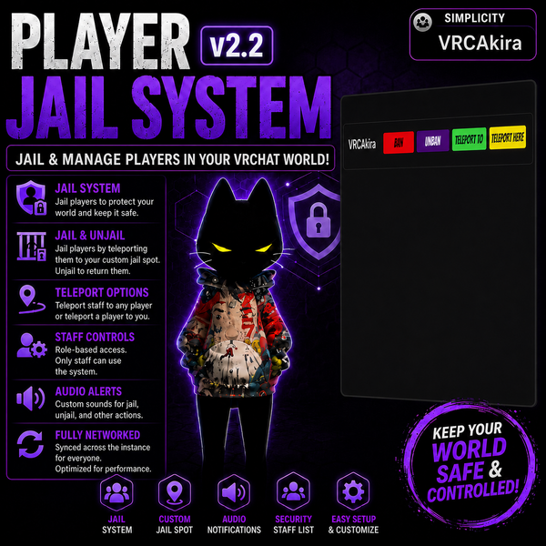 VRChat Player Jail System World Asset preview