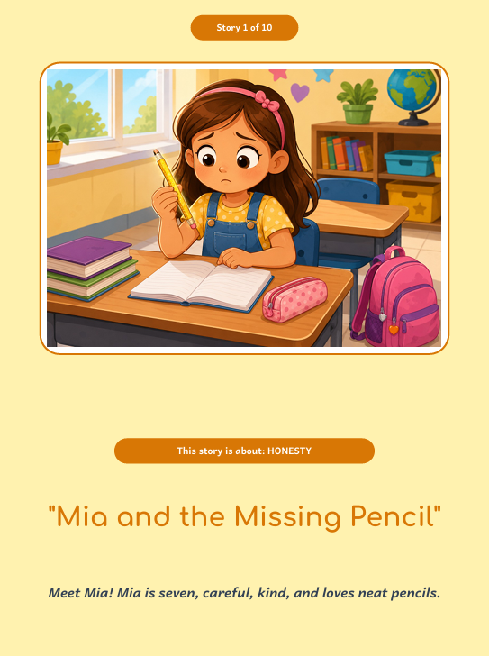 Little Lessons, Big Hearts – 10 Moral Stories for Kids | LearnStack Kids preview image 8