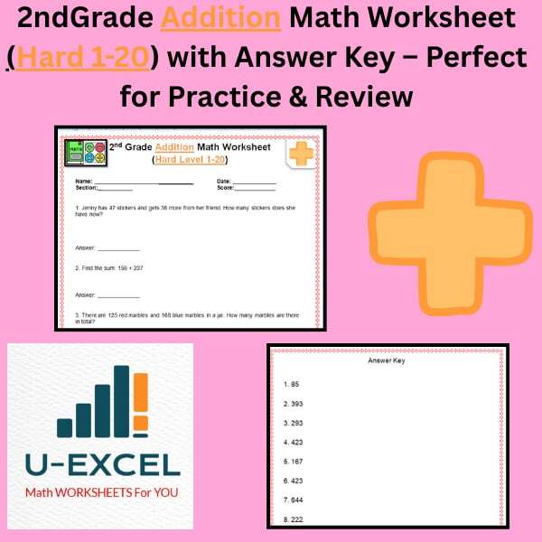2nd Grade Basic Operations Bundles with answer key - Perfect for ...