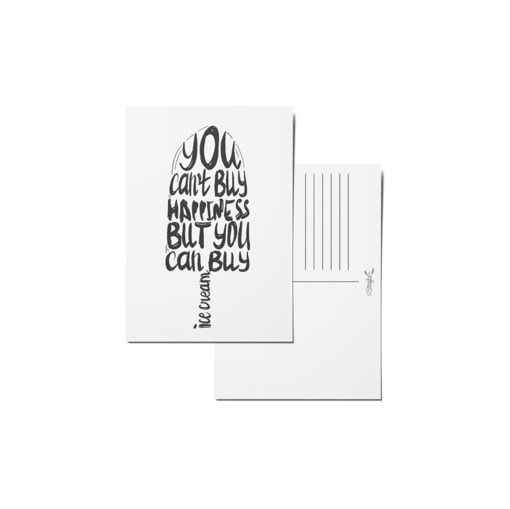 Postcard "You can buy Ice Cream"