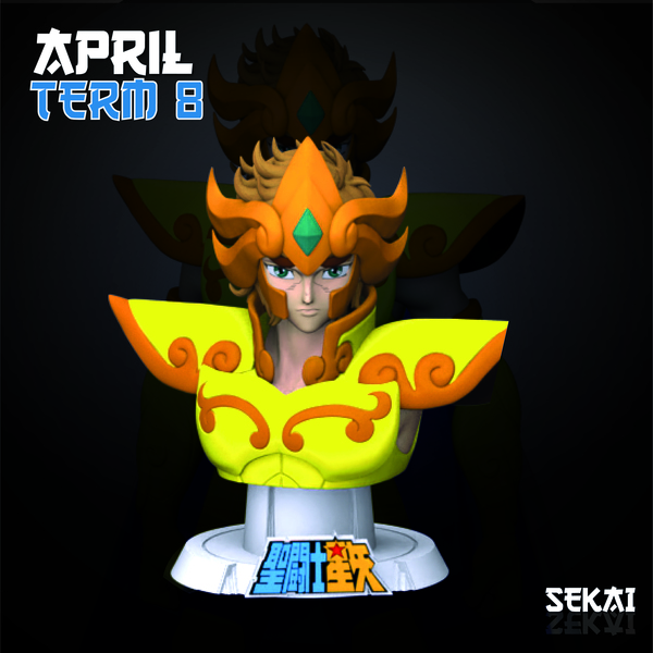 Aiolia Bust - Sekai 3D Models - Tested and Ready for 3D printing