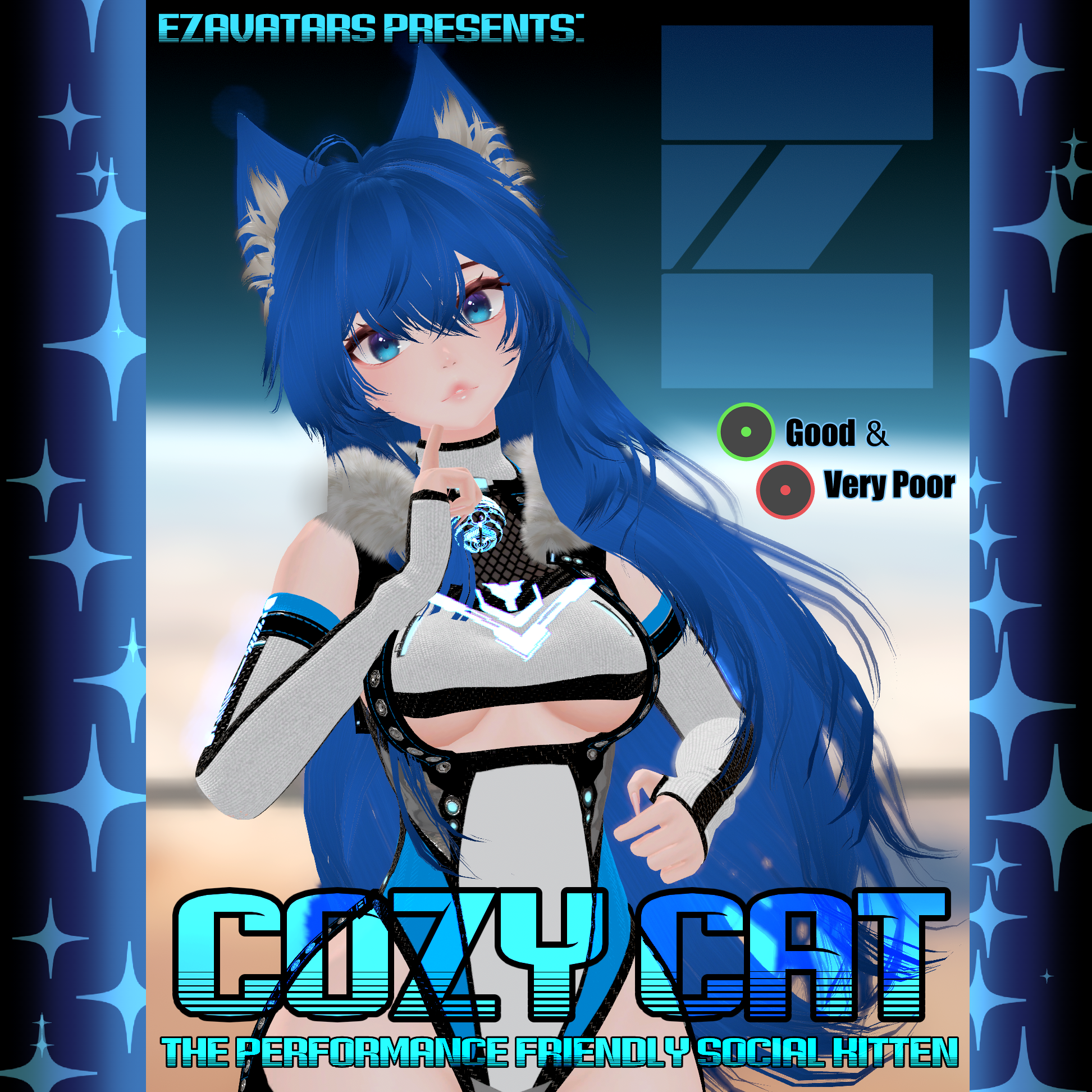 273_ 【QY studio】　Whispering Fae PET Cozy Cat - PC Avatar w/ Good Perf Version - Personal License Only