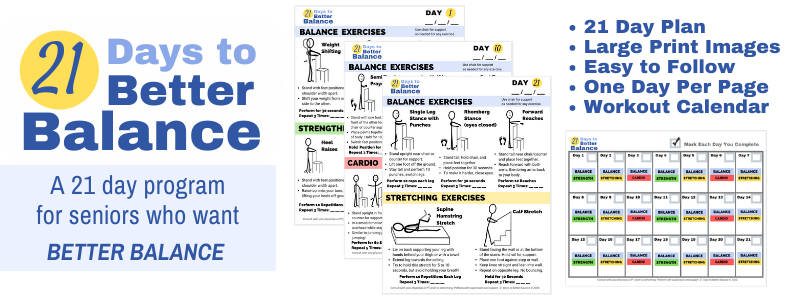 12 Balance Exercises For Seniors Pdf