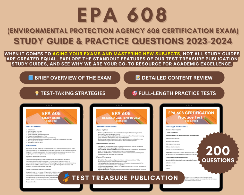 EPA 608 Certification 20252025 HVAC Mastery Guide With InDepth