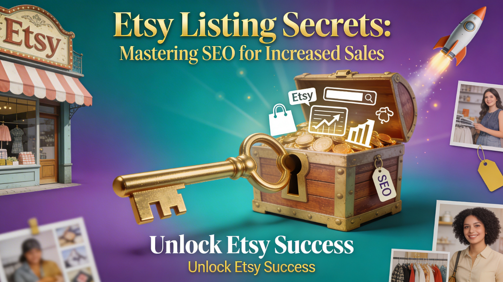 Etsy Listing Secrets: Mastering SEO for Increased Sales eBook Cover
