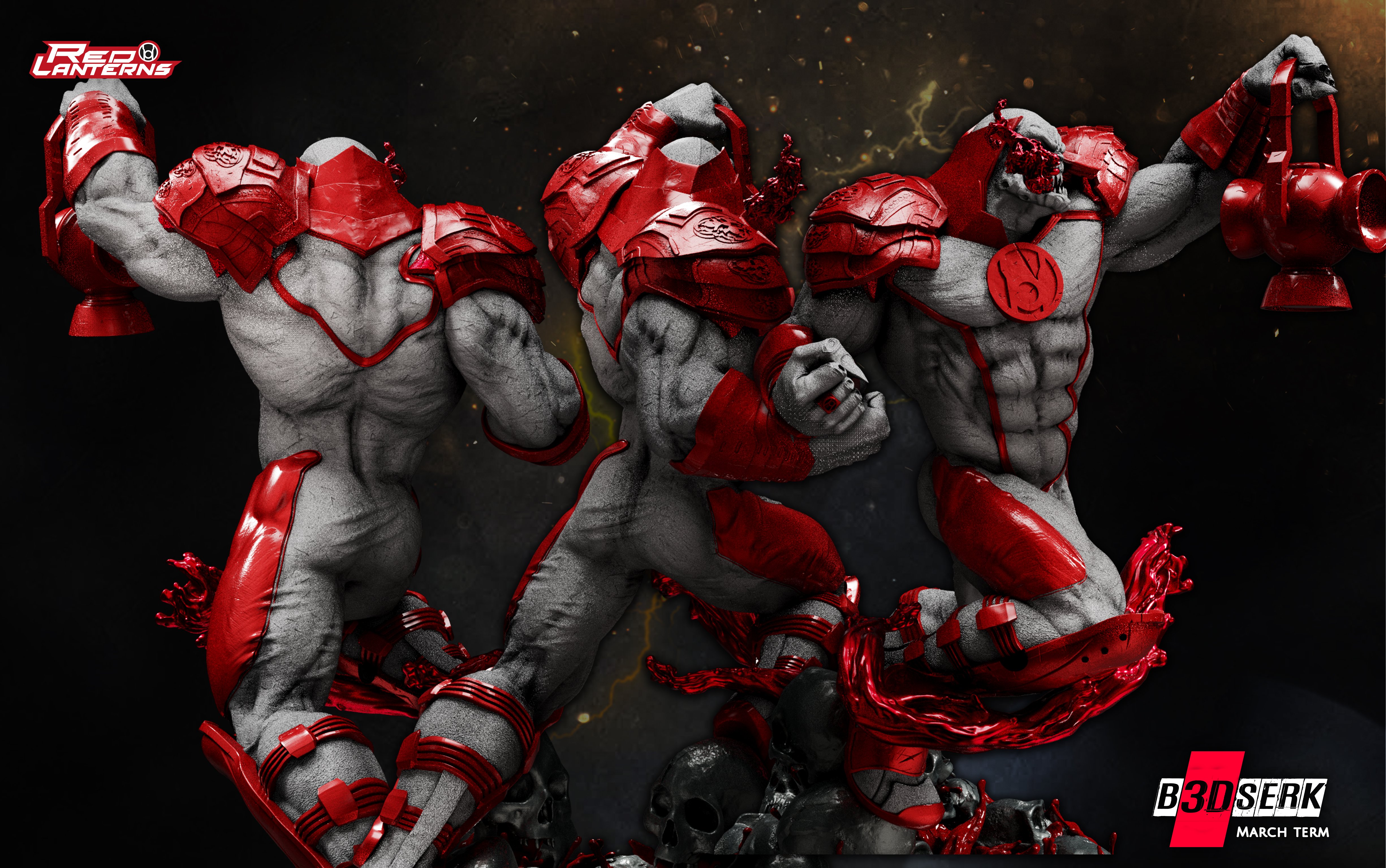 B3DSERK March Term 2022: Atrocitus Sculpture 1/6 ready for