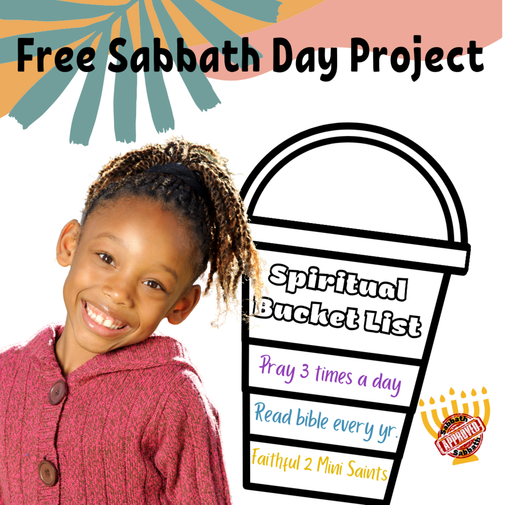 Spiritual Bucket List Free Sabbath Worksheet