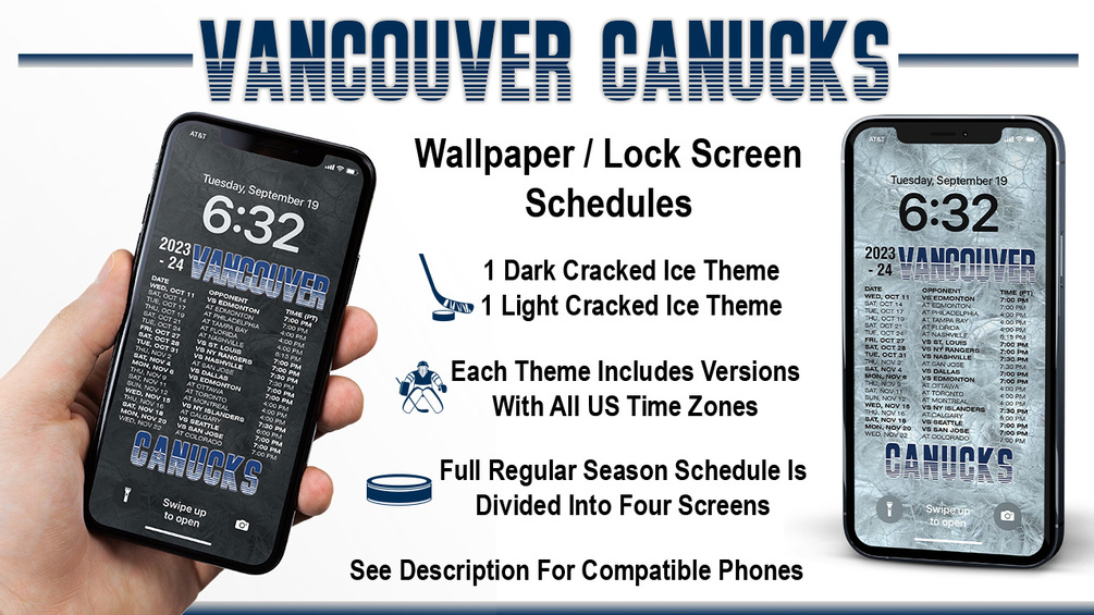 Printable 2023-2024 Vancouver Canucks Schedule