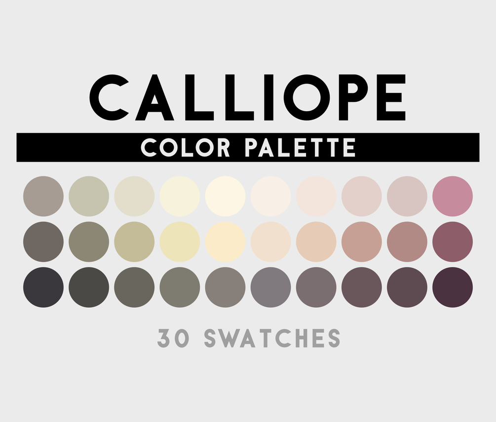Calliope Color Palette For Procreate, Adobe Adobe