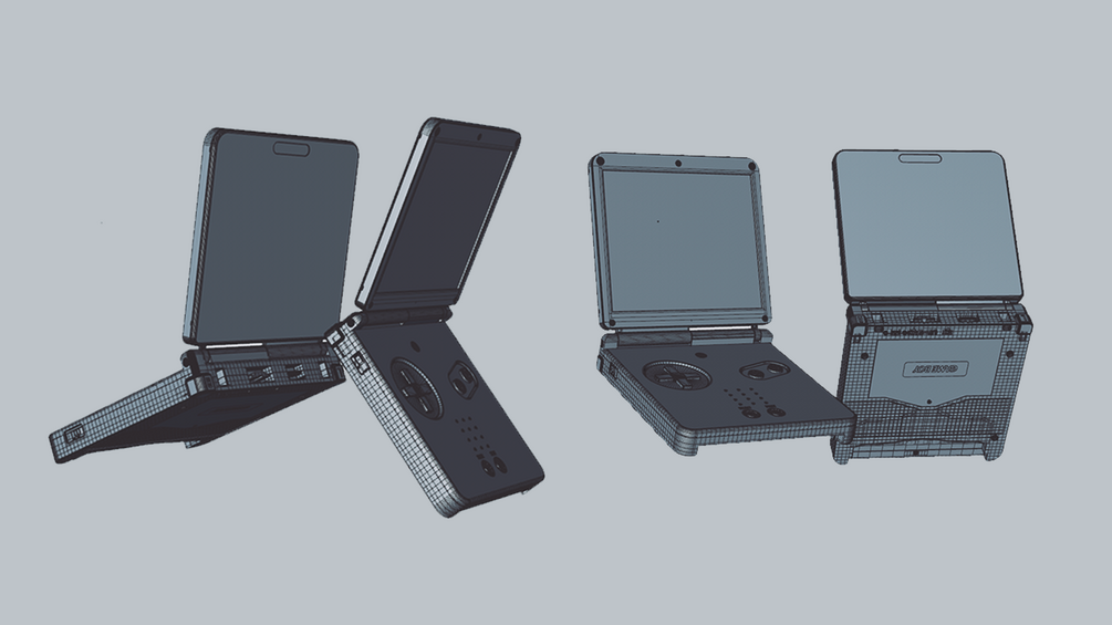 GameBoy Advance - 3D model by Unconid (@unconid) [87e049f]