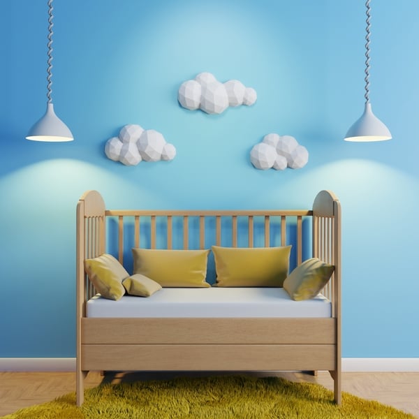 Clouds Papercraft 3D DIY Low Poly Wall Decor PDF Template