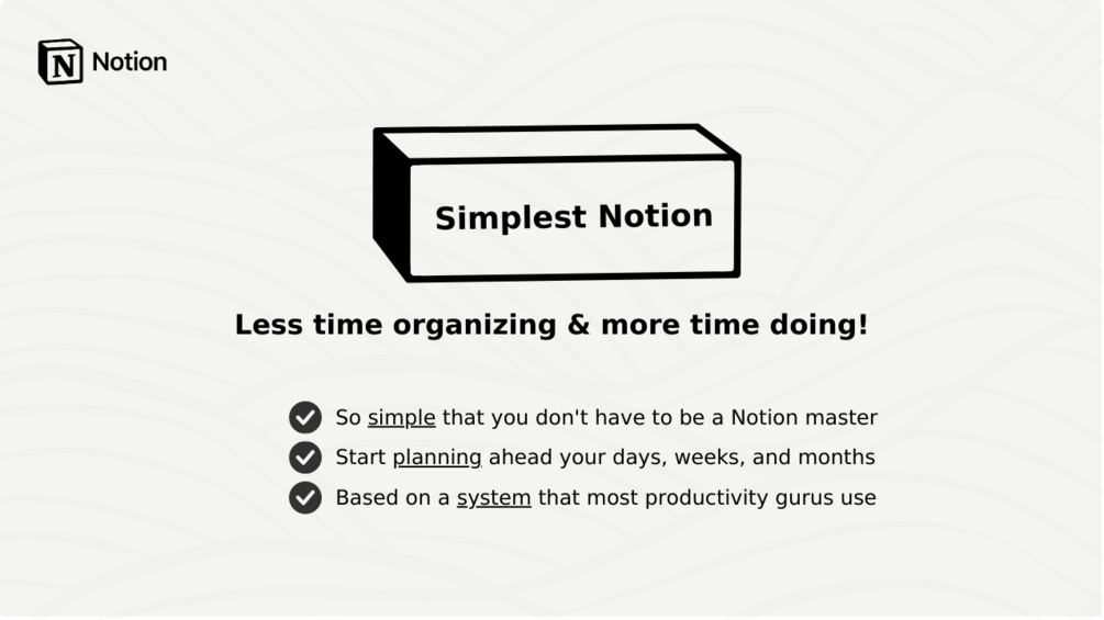 Simplest Task Manager on Notion