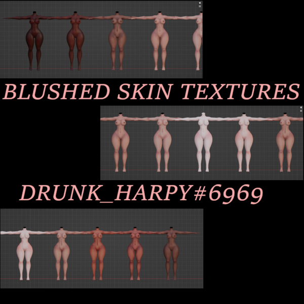 Blushed Skin Textures for TVF Base- NORMAL NIPPS UPDATE