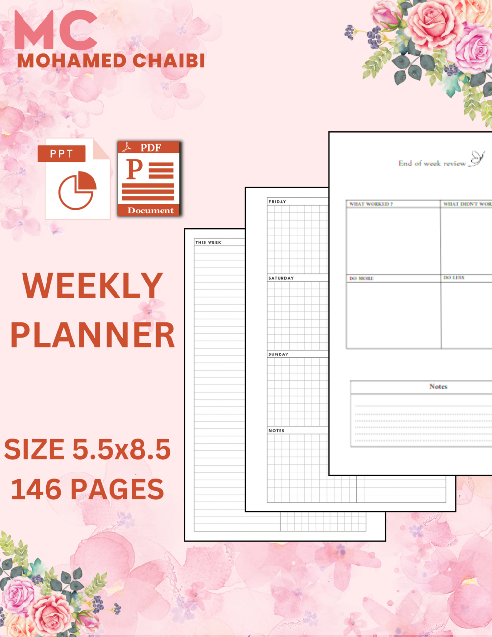 Undated Weekly Planner Non Dated Weekly Monthly Planner To Schedule