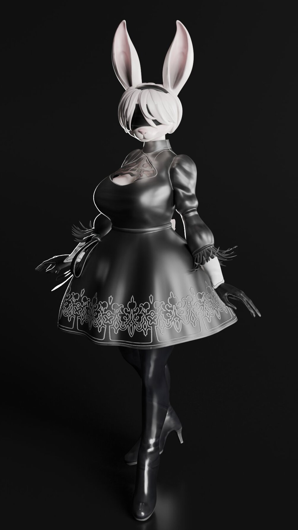 YoRHa No.2 Type B(Bunny) Furry VRchat Avatar | RipperStore Forums
