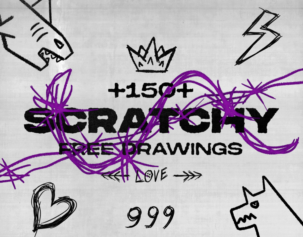  150  Scratchy Drawings