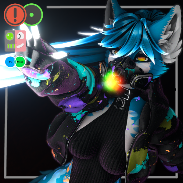 Indigo | Female/Femboy | PC + Quest + Opti | VRCFT & VRCFury