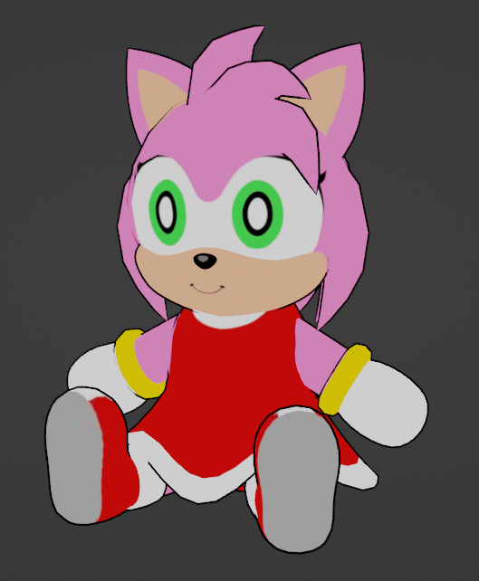 Amy Plushie [VRChat Asset] (Low-ish Poly!)