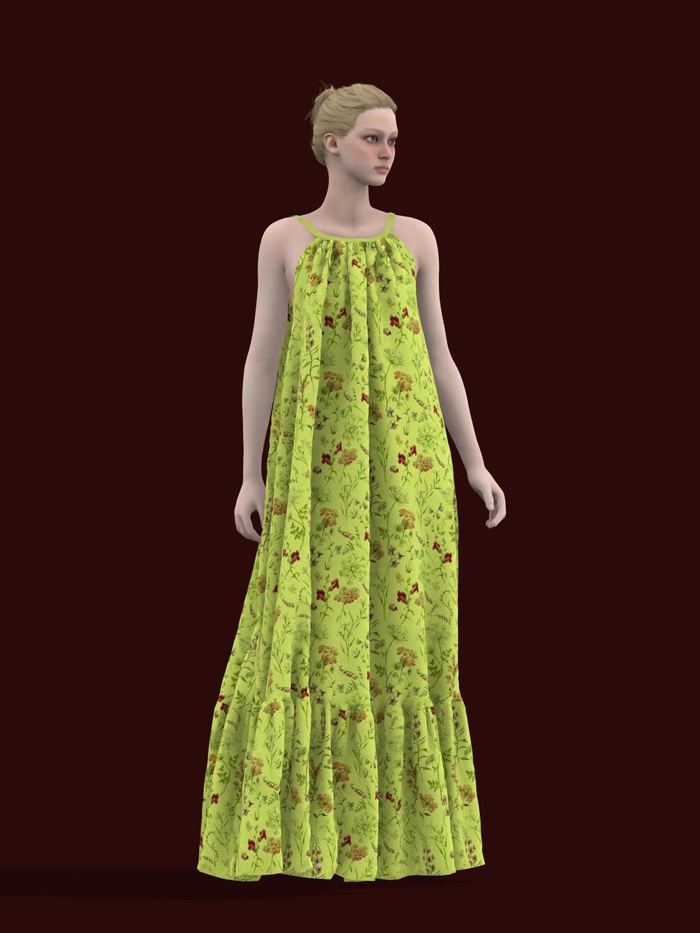 3D Summer Dress Clo3D Zprj File
