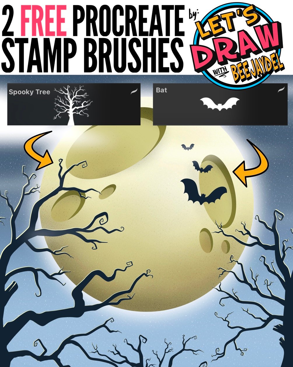 BeeJayDeL's Halloween Brushes for Procreate by BeeJayDeL