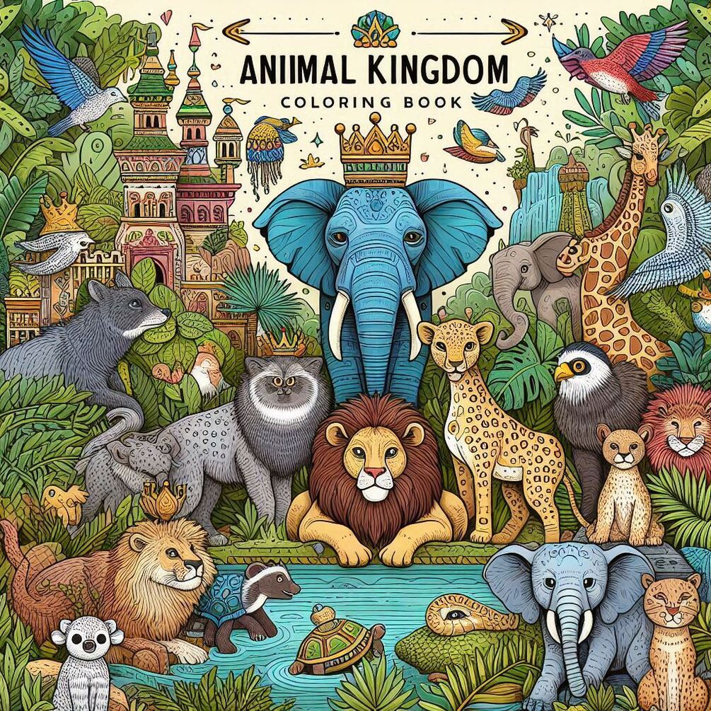 Animal Kingdom Coloring Book - T87mllg9t6o3age5wxxbsqjgwi4a