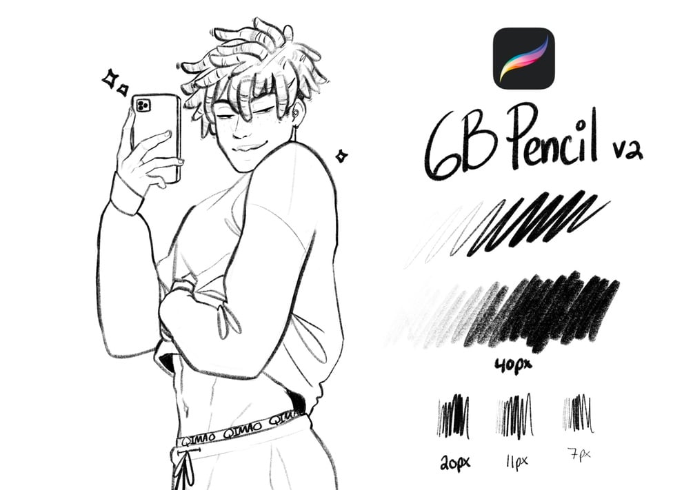 6B Pencil Brush v2