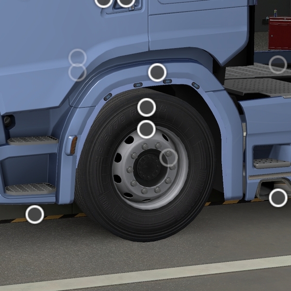 *[fedex tuning part] Scania NG Front fender extension (lipo) by WC007 D3SIGN