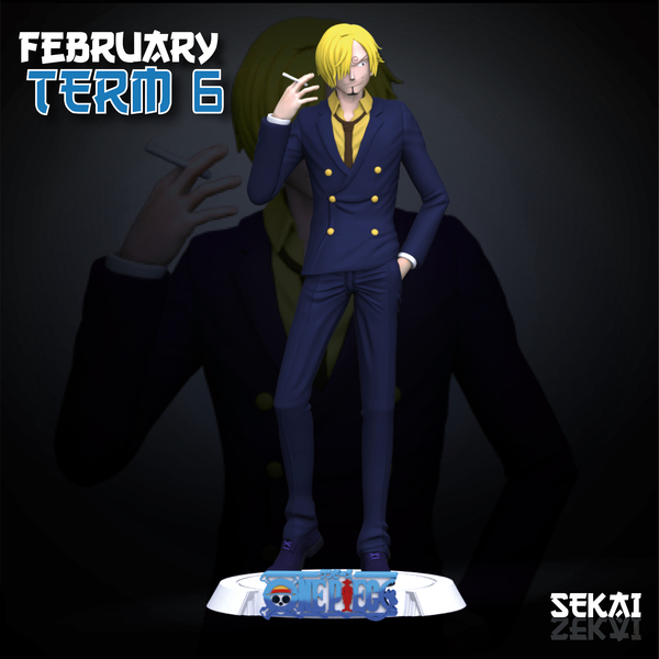 Sanji Sculpture - Sekai 3D Models - Tested and Ready for 3D printing