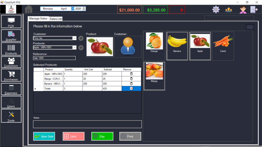 Point of Sales Management Software