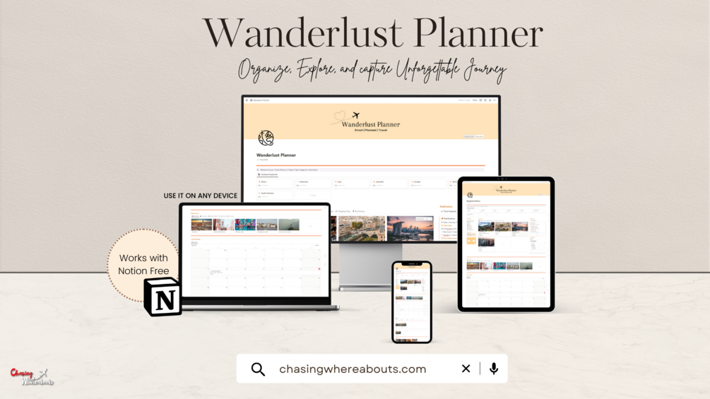 Wanderlust Planner