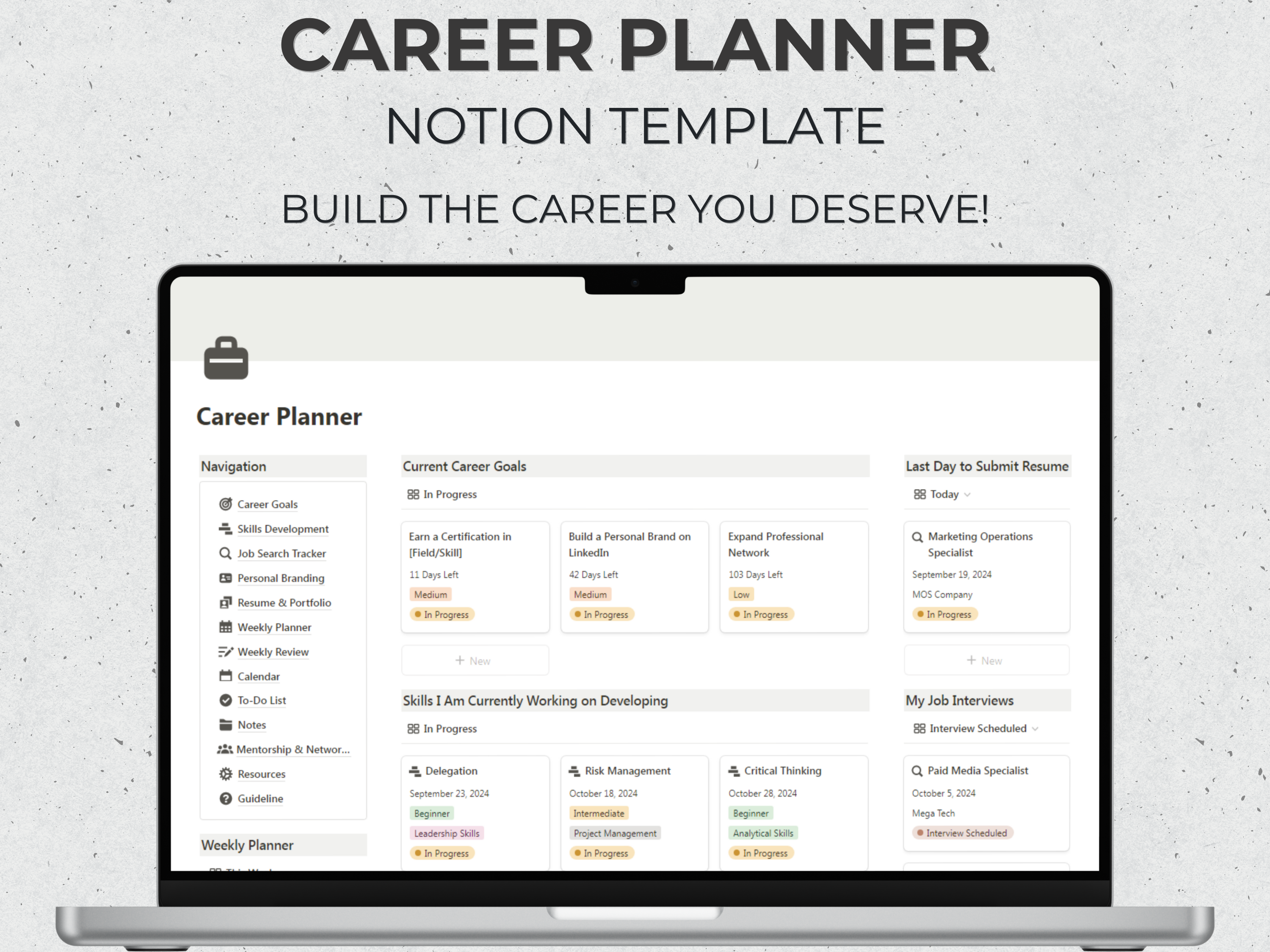 Calendars 103 Days From Today Notion Career Planner