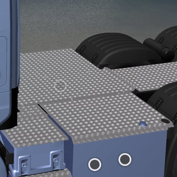 [chassis cover tuning part] Scania NG OLD chassis cover by WC007 D3SIGN