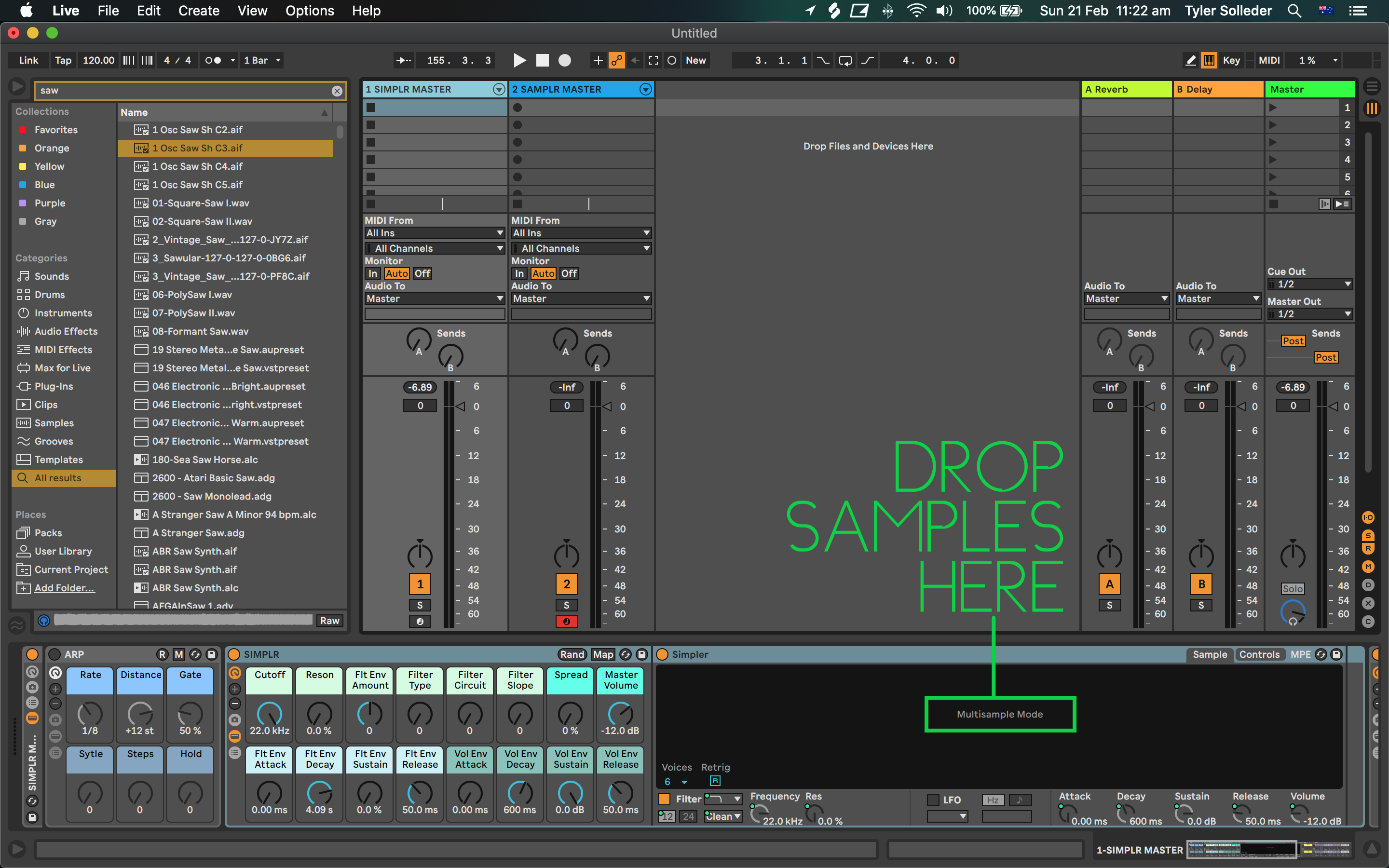 SIMPLR & SAMPLR Template Racks for Live 11