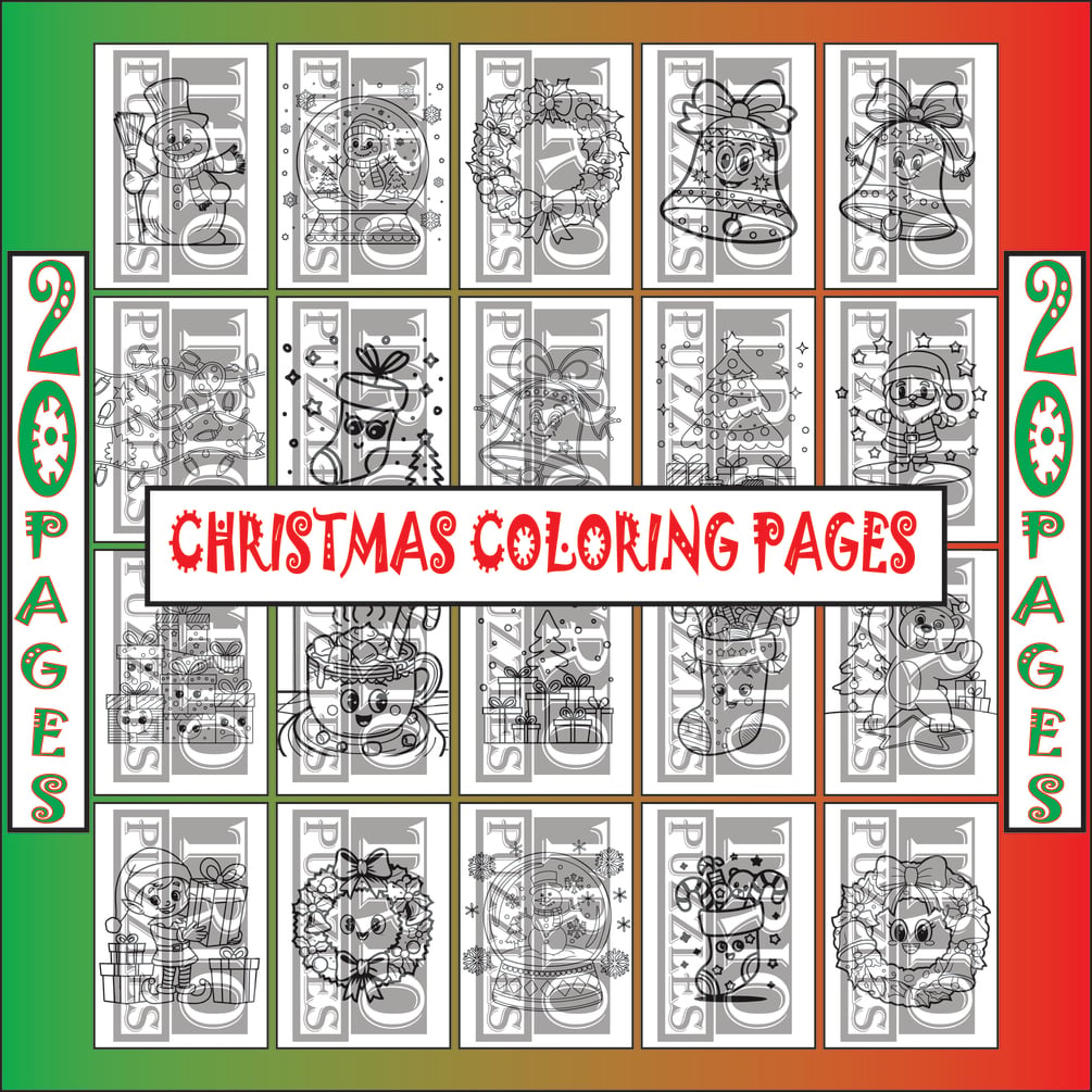 COLORING PAGES CHRISTMAS PRINT AND USE WORKSHEET FOR KIDS NO PREP