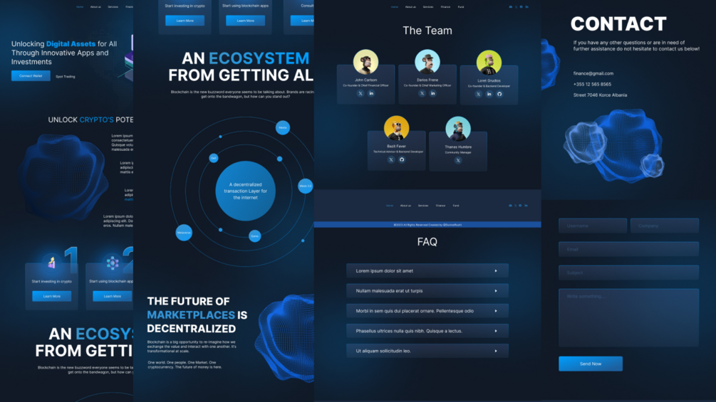 Crypto Website with figma