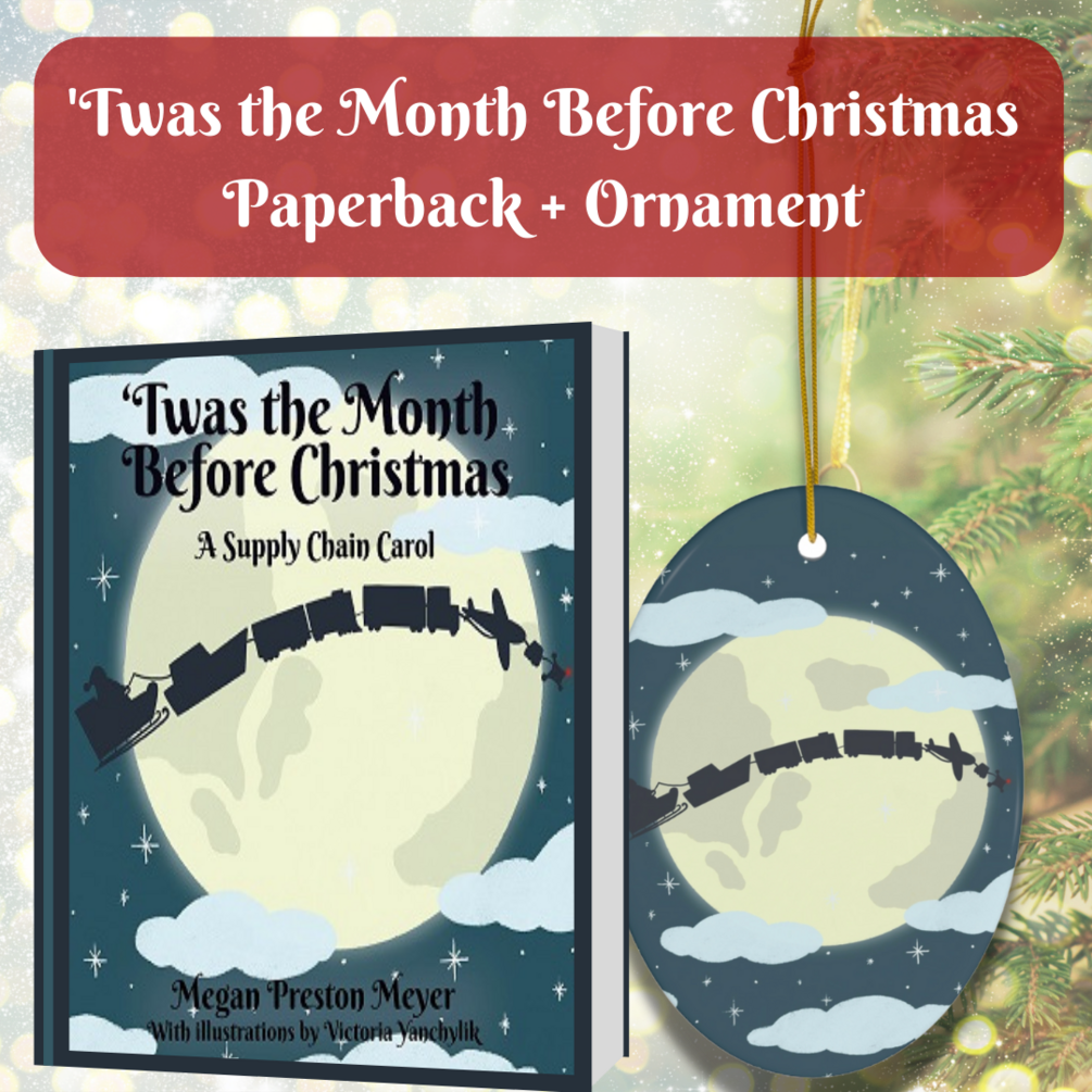 'Twas the Month Before Christmas PAPERBACK + ORNAMENT