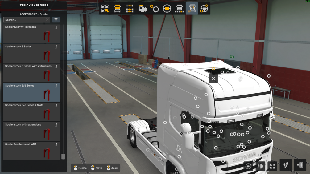 ETS2 Scania PGR Spoiler Slots by PTP Parts