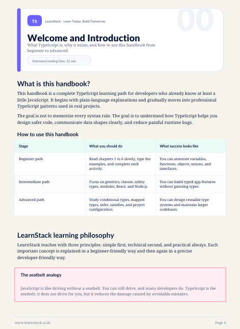 LearnStack TypeScript Handbook – Complete Beginner to Advanced Guide preview image 9