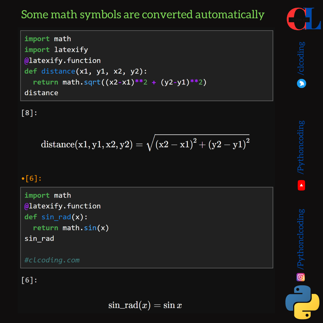 Convert to mathematical symbols using Python - Python Coding