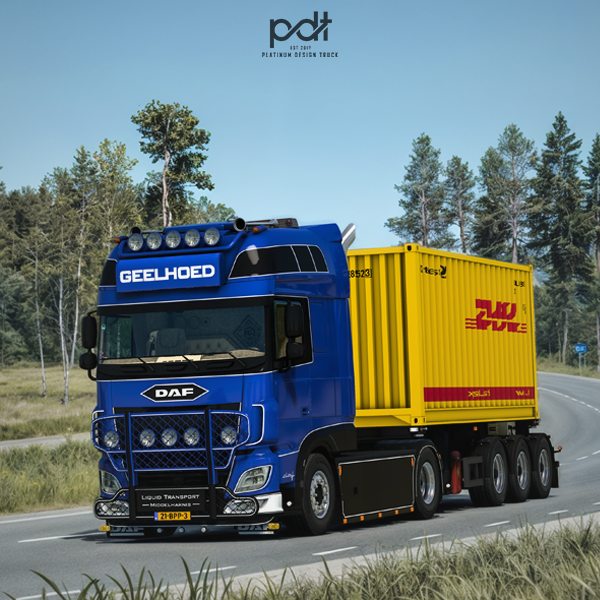 Daf XF106 480 + Trailer "Geelhoed" by PlatinumDesignTruck