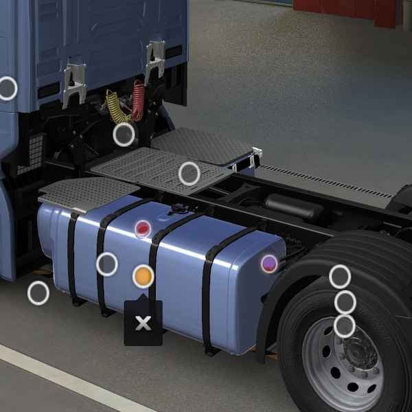 *[tank tuning part] Scania NG painted tanks by WC007 D3SIGN