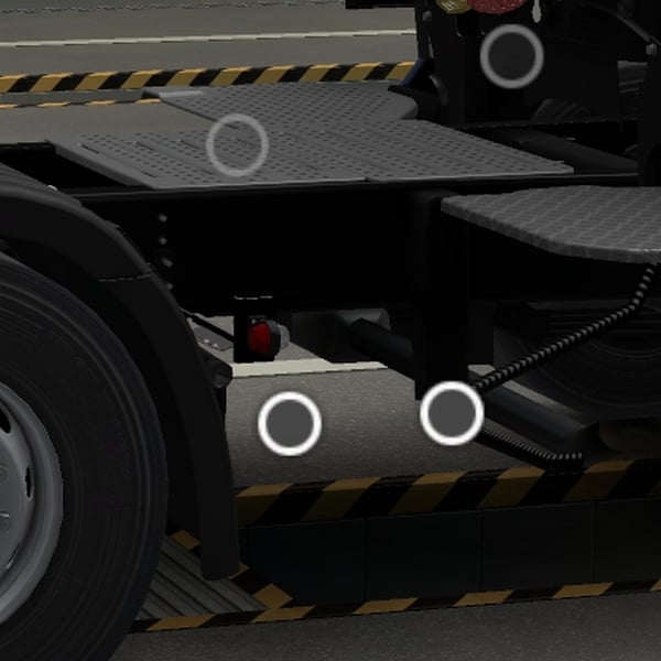 *[electric tuning part] Scania NG tank position light slots for short sideskirts by WC007 D3SIGN
