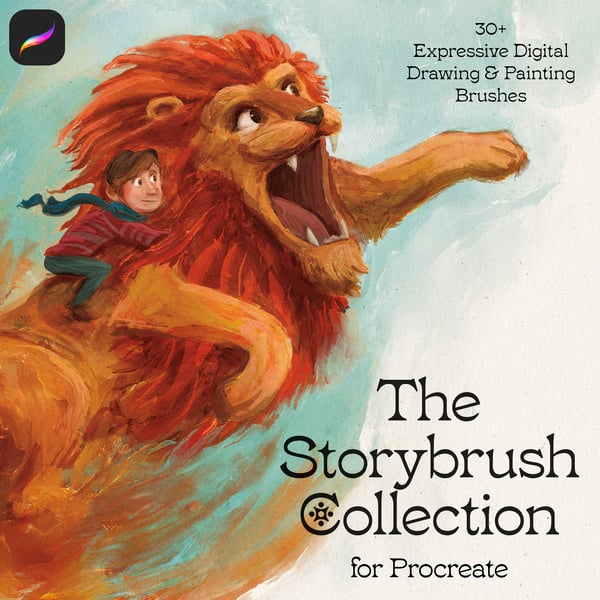 Storybrush Collection for Procreate – Handcrafted Brushes for Picture-Book Style Painting - Procreate Brush Pack