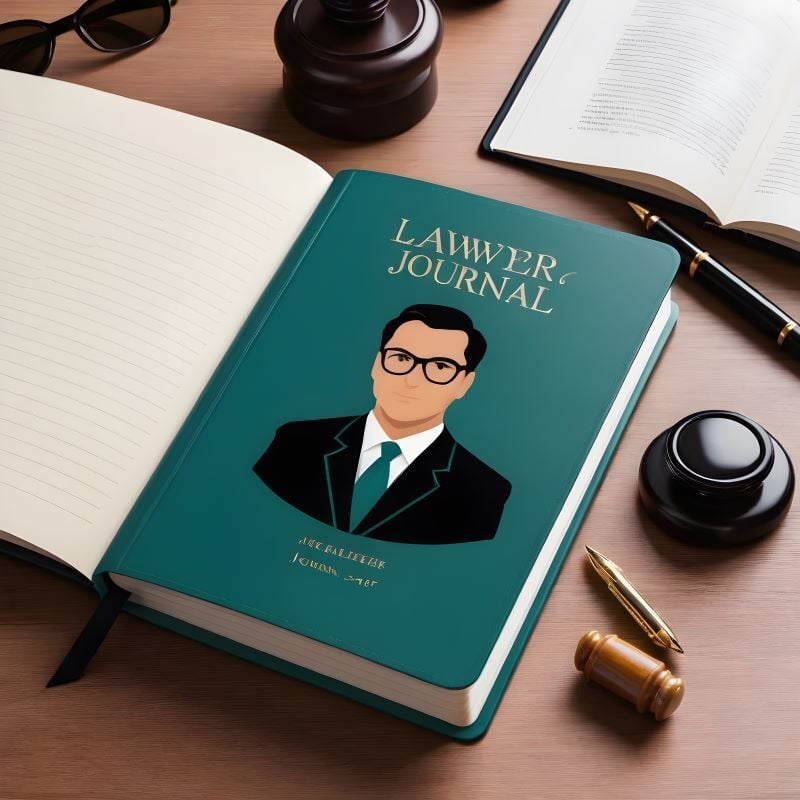Lawyer-Themed Clipart Journal Mockup - 4K AI-Generated Design (9 JPGs)