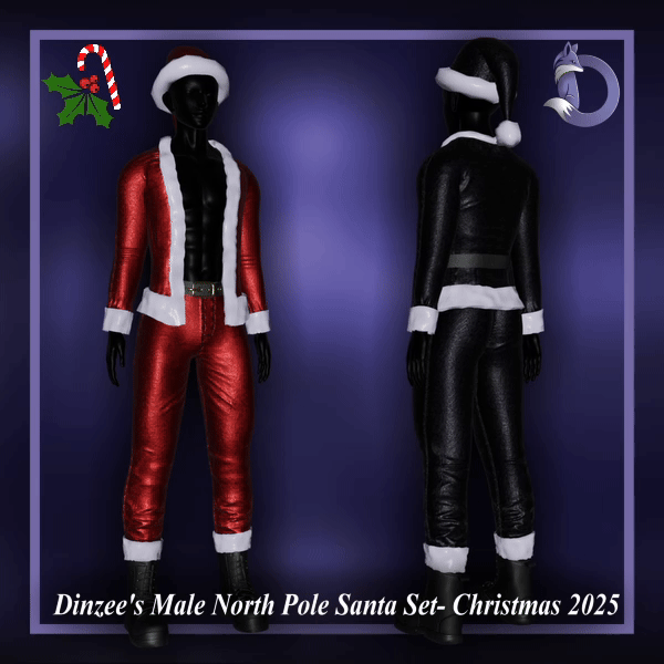 Dinzee's Male North Pole Santa Set - Christmas 2025 (Gumroad) 